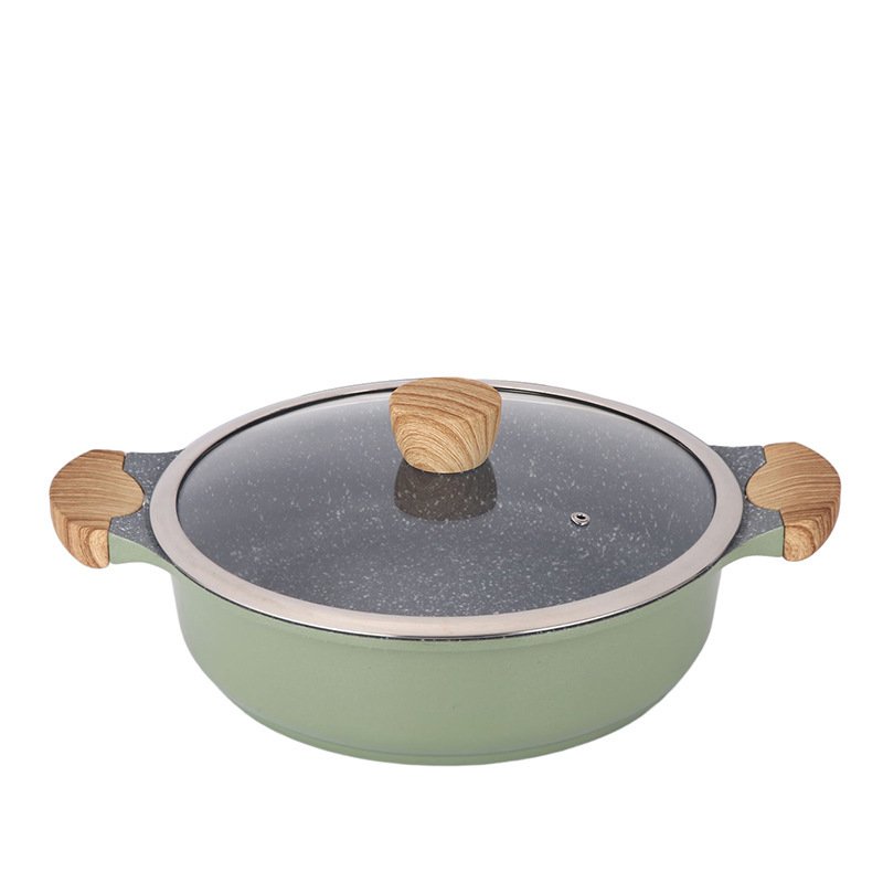 マイカ石ノンスティック家庭用ガス・IH対応鍋