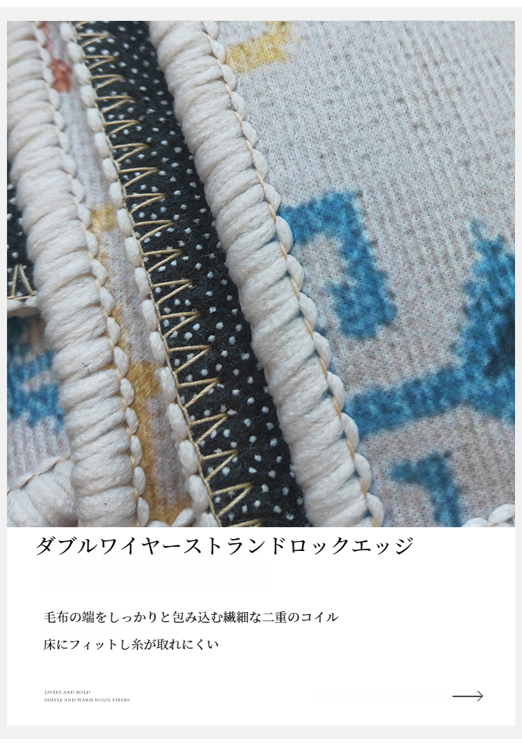 防滑機能付きのB Bカーペット裏面