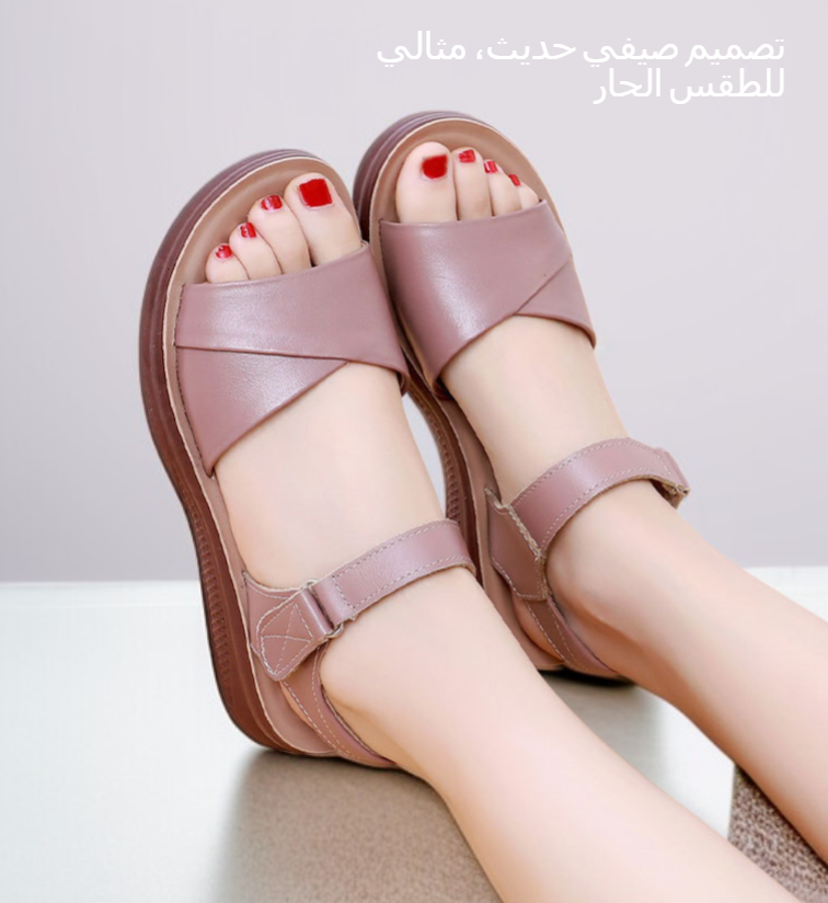 صنادل جلدية فاخرة للرجال والنساء