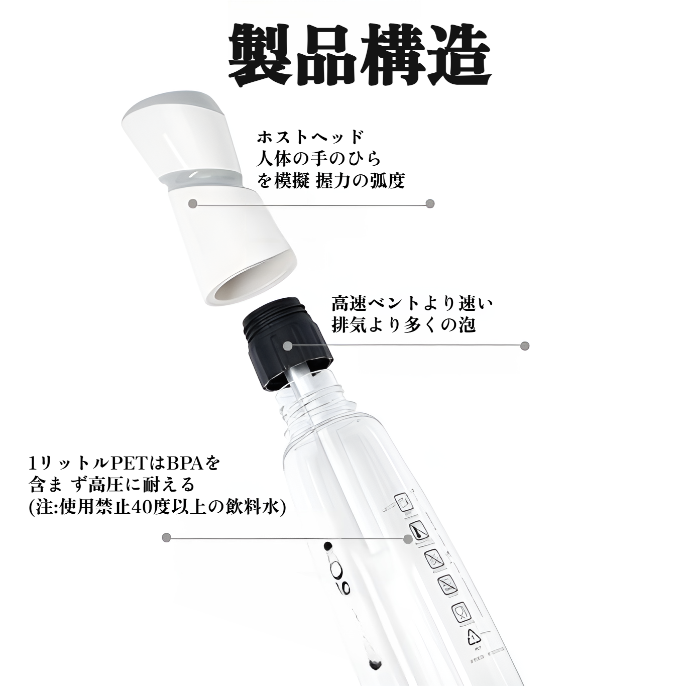 持ち運び便利なポータブル炭酸水メーカー