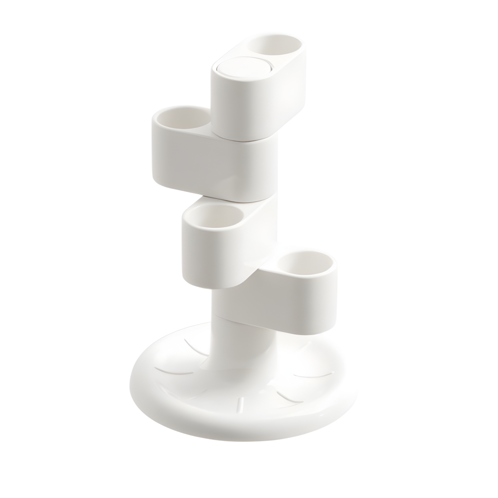 デスクトップ回転歯ブラシホルダー化粧ブラシペンホルダー収納ラック家庭用歯ブラシ収納ラック