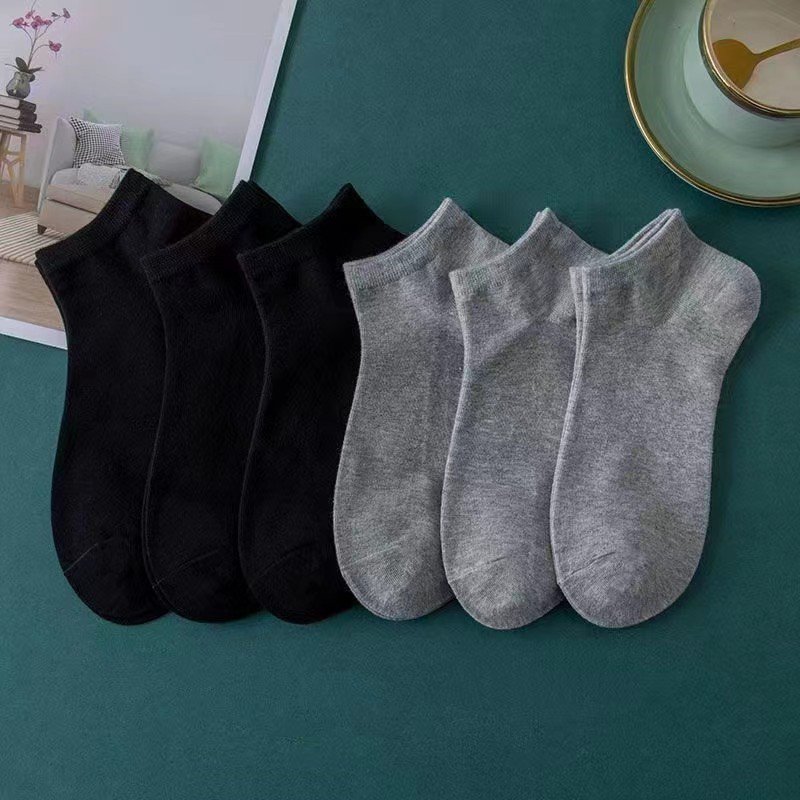 남자 순색 중간 스타킹 여름 짧은 양말 일회용 남자 양말 가을 겨울 양말 중간 스타킹 덧신 세트