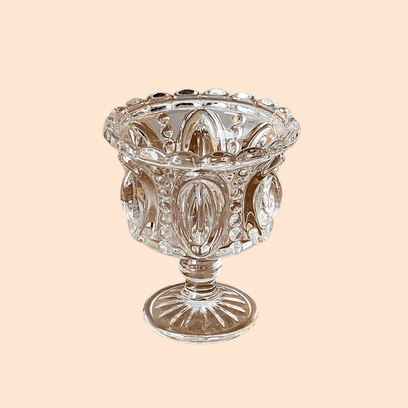 クラシックなハイステムデザインの家庭用デザートグラス