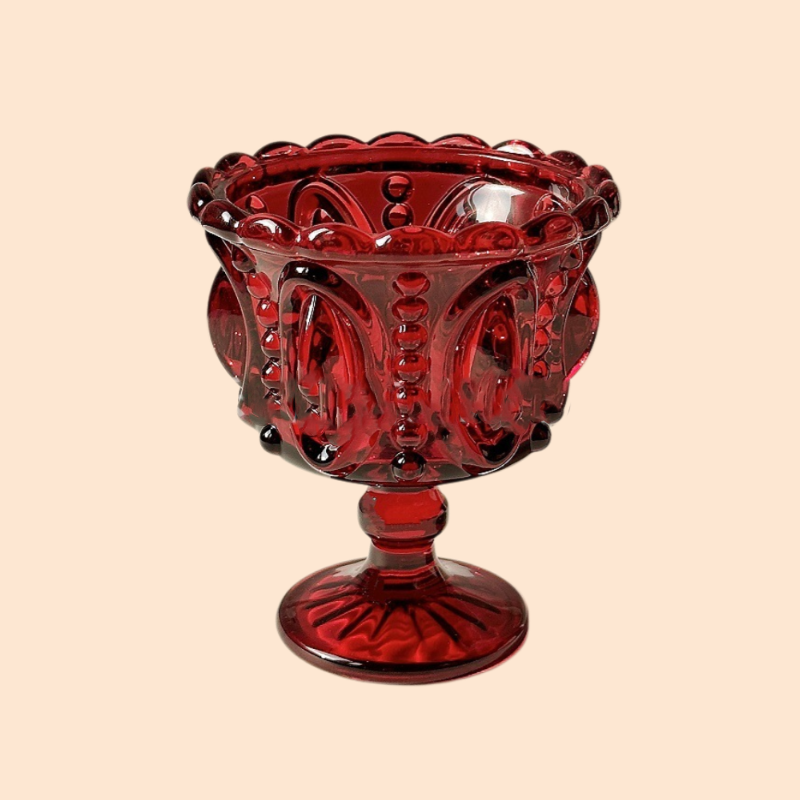 クラシックなハイステムデザインの家庭用デザートグラス