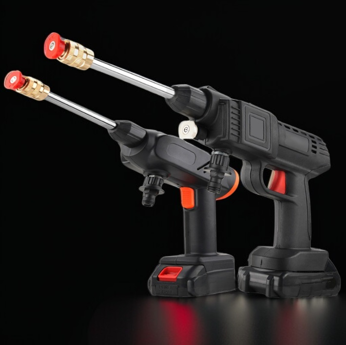 Elektrische Haushalts-Hochdruck-Autowaschpistole mit Lithiumbatterie