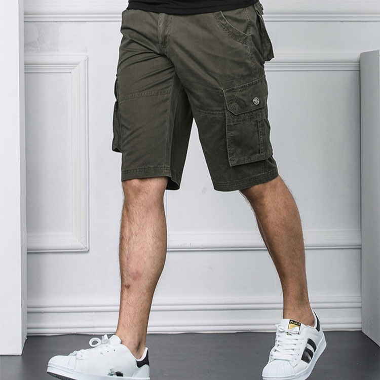 【ハーフパンツ】メンズ 人気モデル ひざ下 通気性 耐久性　無地 　全４色