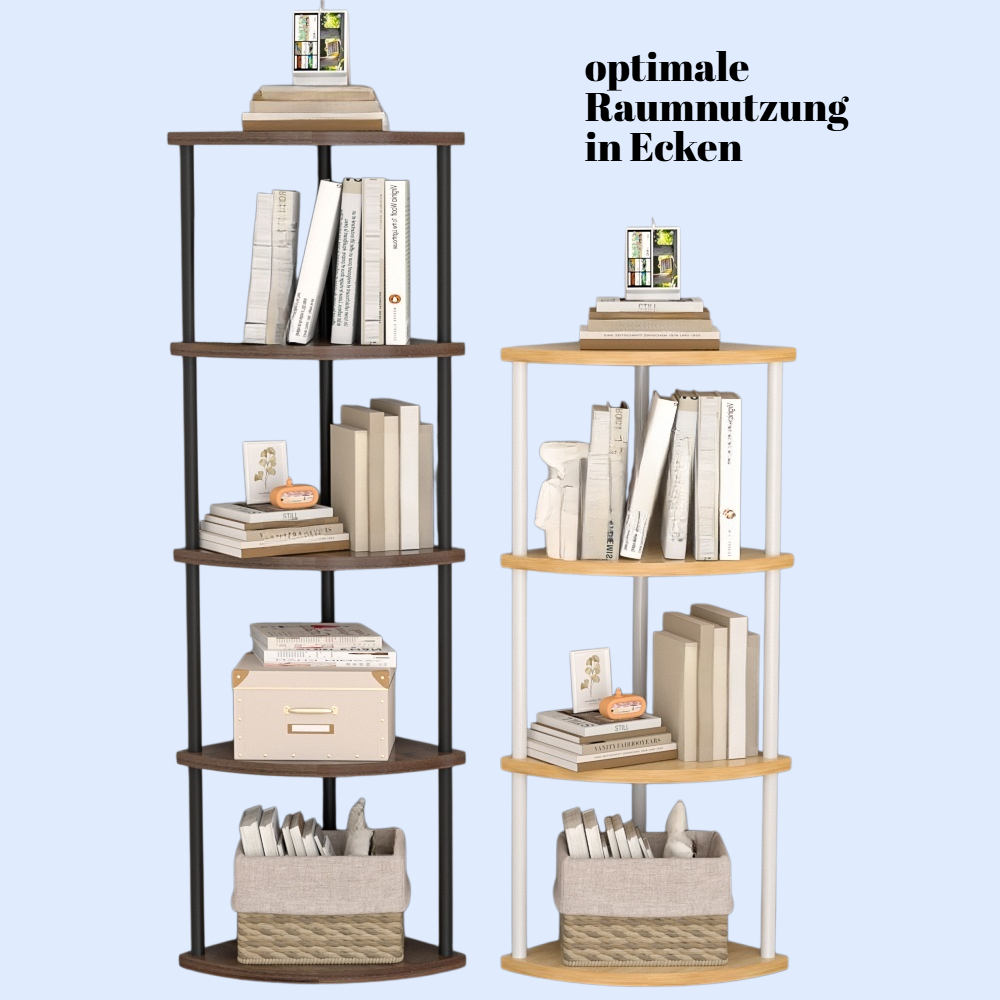 Dreieckiger Eckschrank, platzsparender Aufbewahrungsschrank für die Ecke, Wohnzimmer/Schlafzimmer