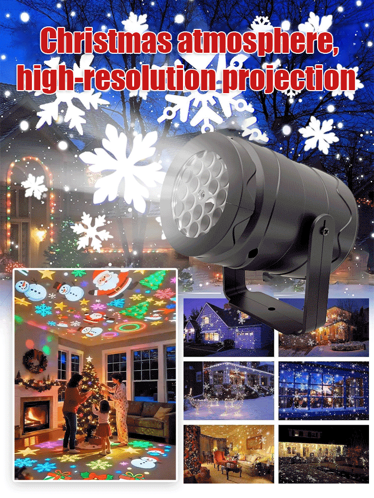 LED Energy-Saving Lamp Colorful Christmas Atmosphere Scene