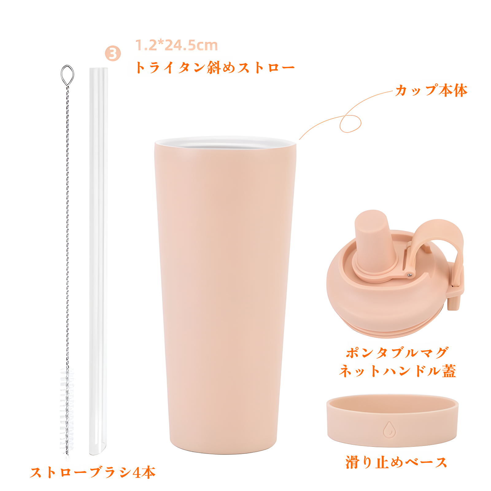 ステンレス二重構造による高い保温保冷力