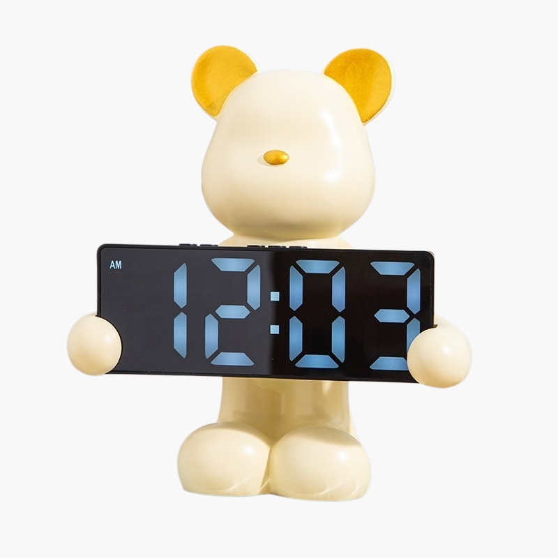 リビングルームのデジタル時計の装飾品