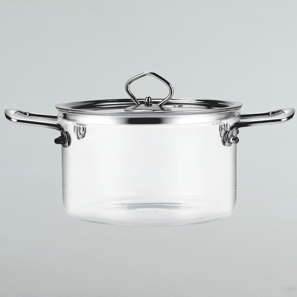 고붕소 실리콘 쌍귀 유리솥