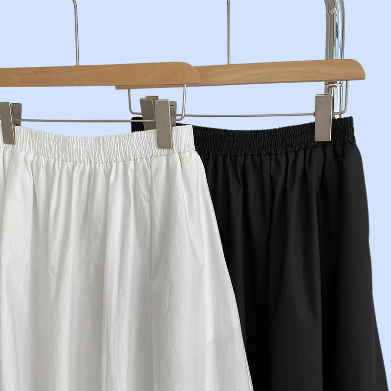 단색 하이웨이스트 날씬해 보이는 롱 스커트