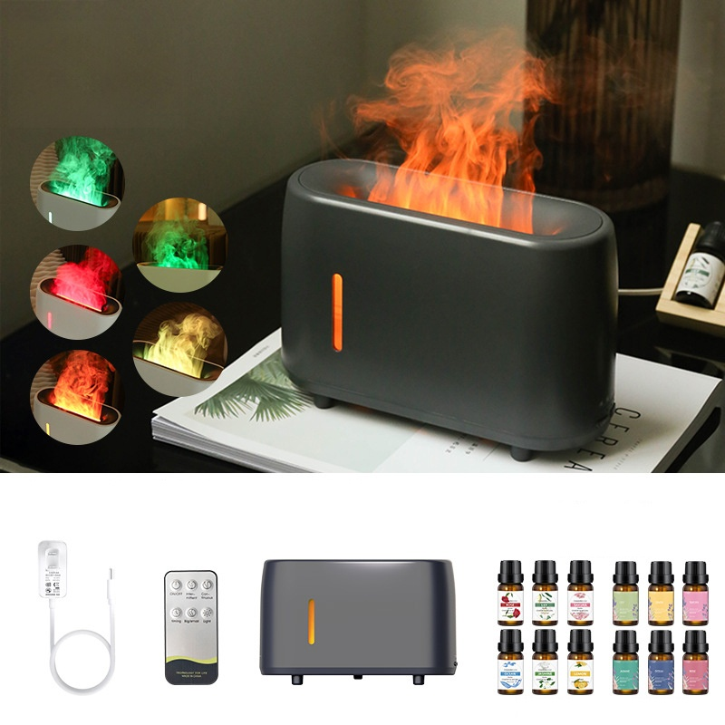 Fernbedienung mit buntem Flammenbefeuchter