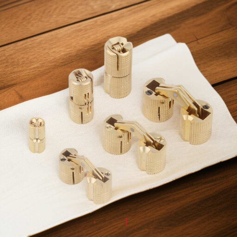 One character copper concealed hinge