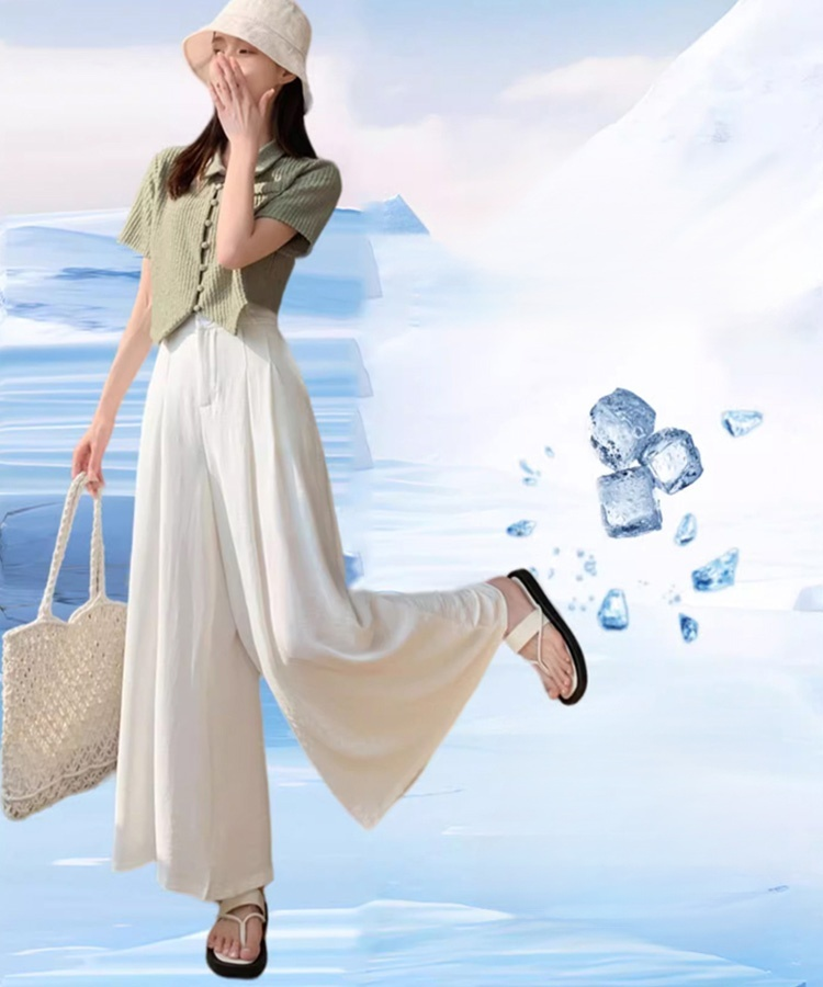 着瘦せ効果万能ワイドパンツ