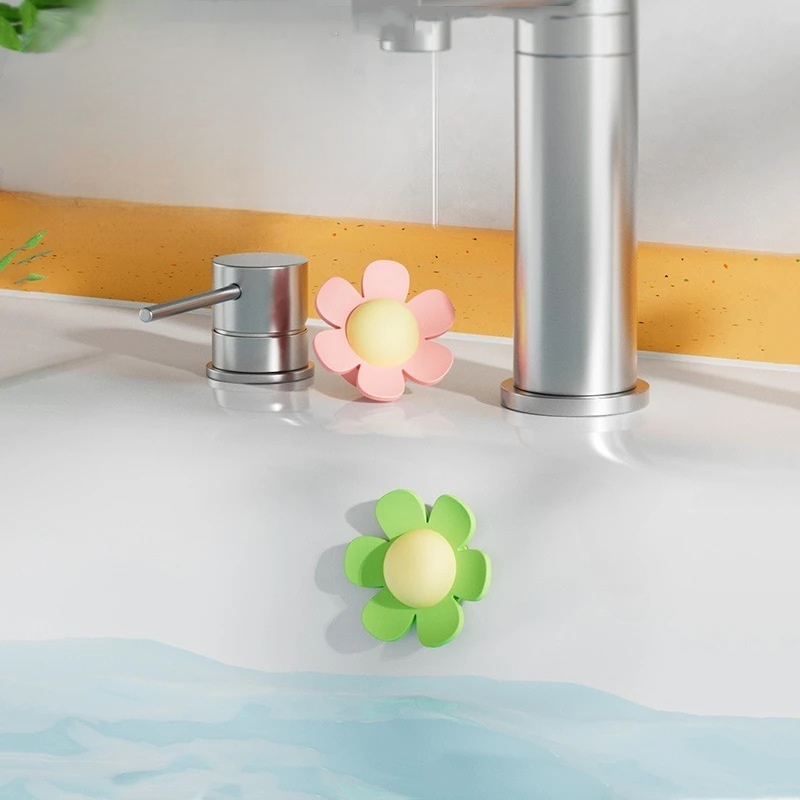 小花洗手台溢水孔塞