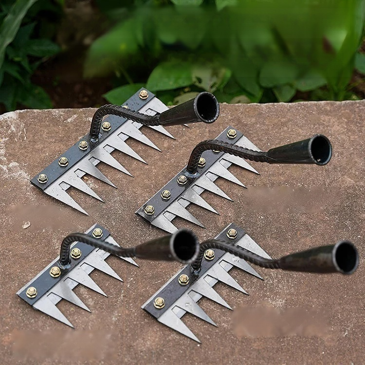 Abnehmbarer landwirtschaftlicher Unkrautrechen aus Manganstahl