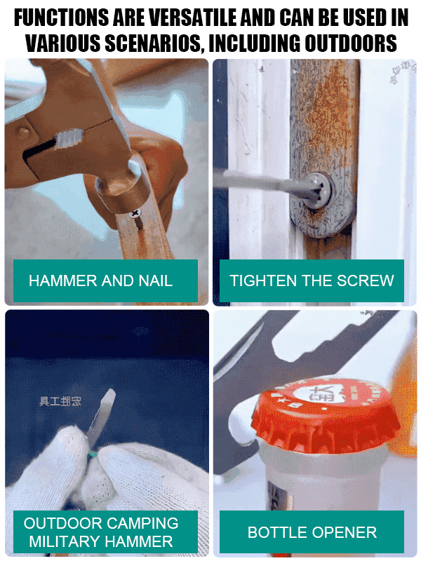 Car emergency multifunctional safety hammer