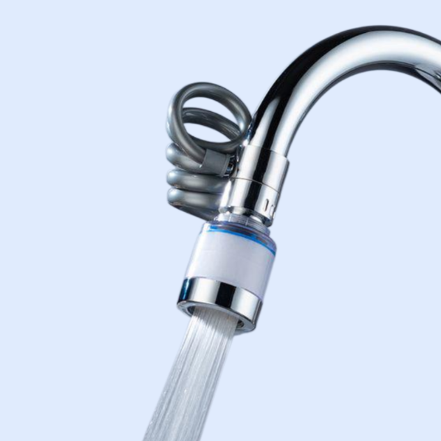 フィルター付き増圧防噴散伸縮シャワー浄水キッチンツール