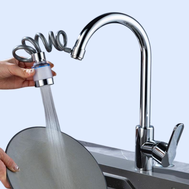 フィルター付き増圧防噴散伸縮シャワー浄水キッチンツール