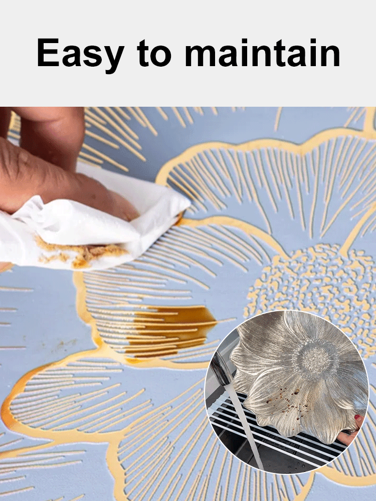 JS-[220° high temperature resistance] flower heat-proof and waterproof hot stamping insulation mat