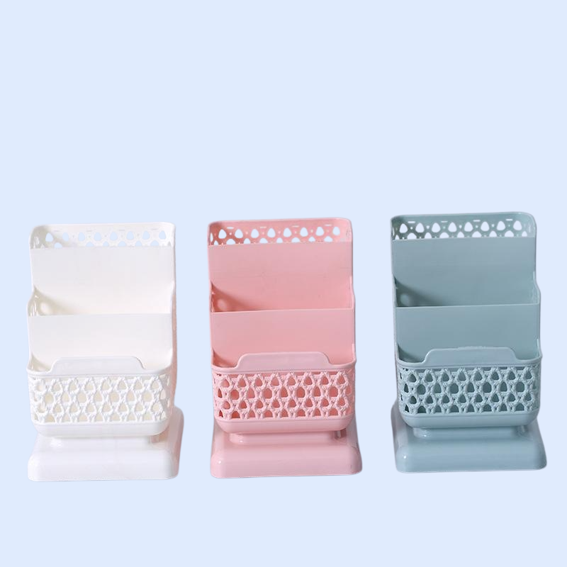 Hollow Divided Desktop Storage Barrel Organizer