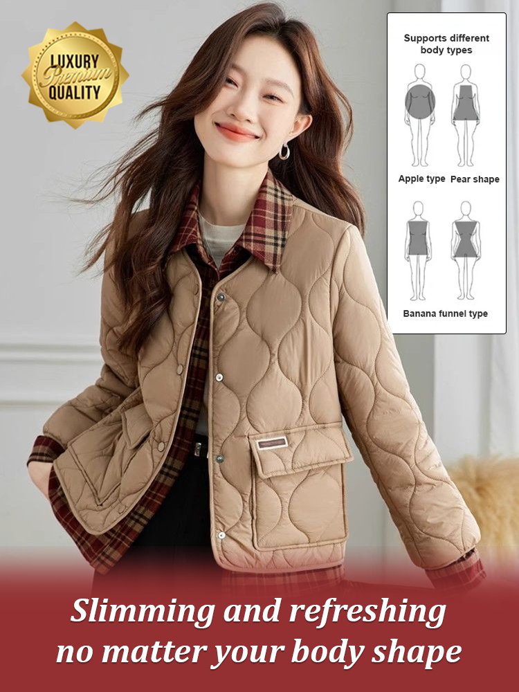 New fashion light casual short patchwork quilted jacket