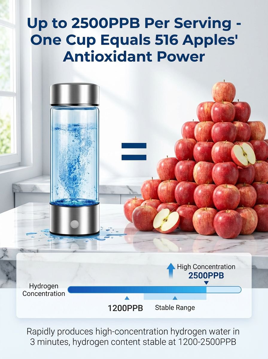 "Complete Cure for Kidney Disease" Kidney Care Hydrogen-Rich Water Cup