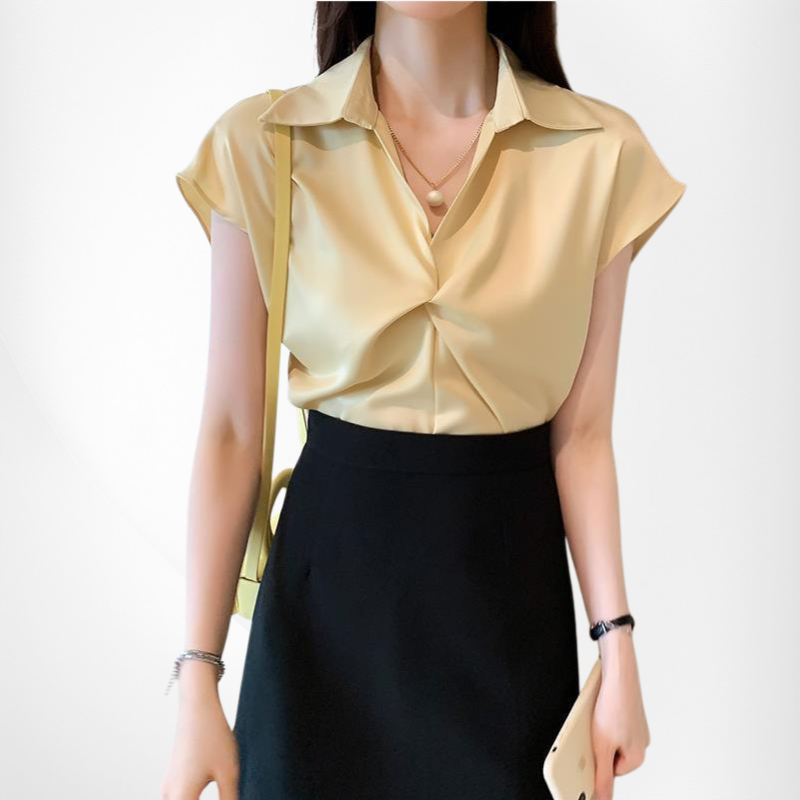 Elegante Chiffon Damenbluse Sommer 2025, trendiges Design