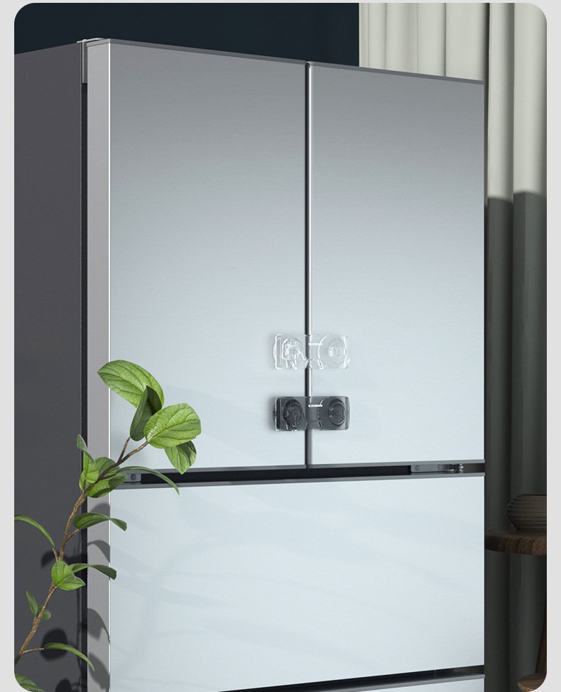 強力粘着テープでしっかり固定するロック