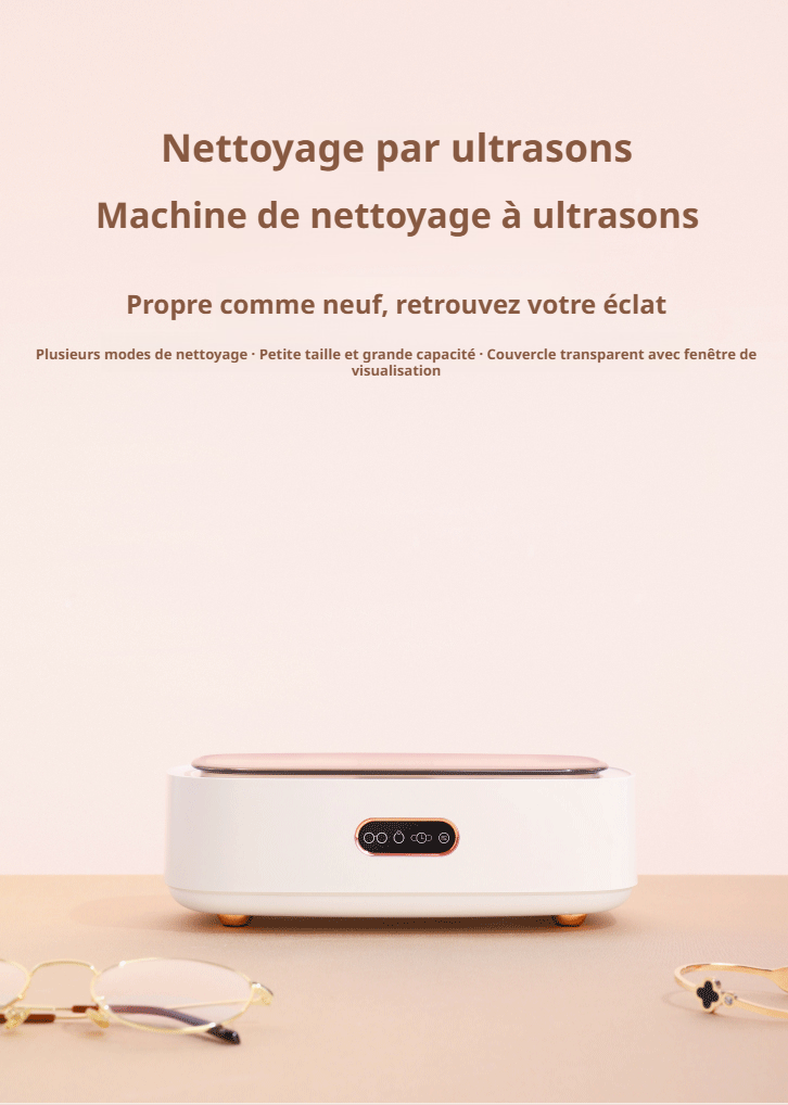 Nettoyeur portable mini pour lunettes à domicile