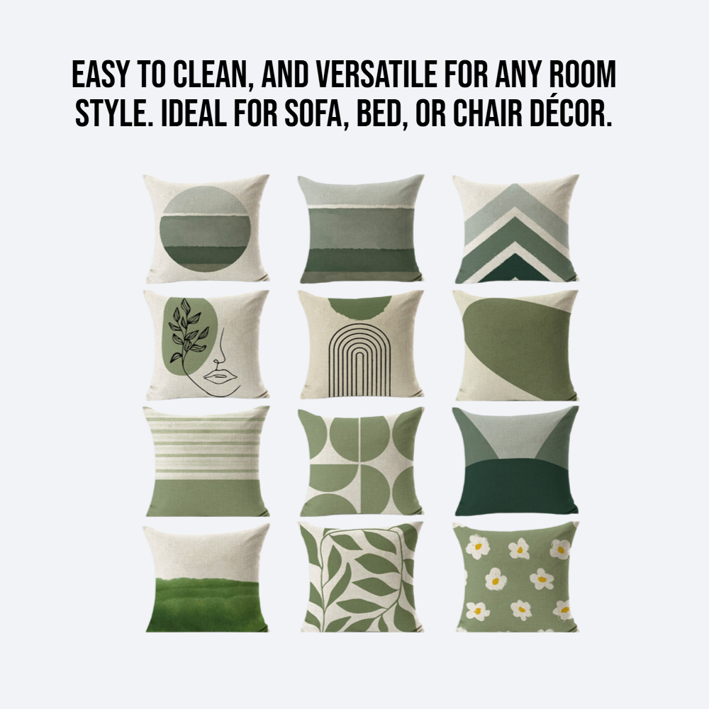 Simple geometric pattern pillow