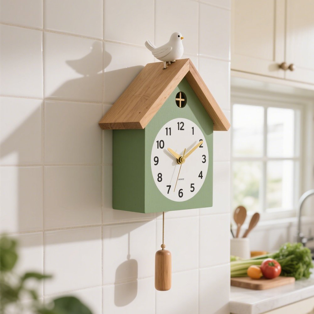 レトロデザインのリビングルーム壁掛け時計