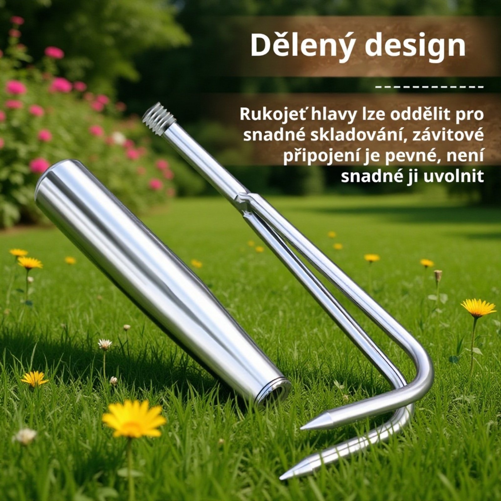 Zahradní hrábě vhodné k moři i na zahradu