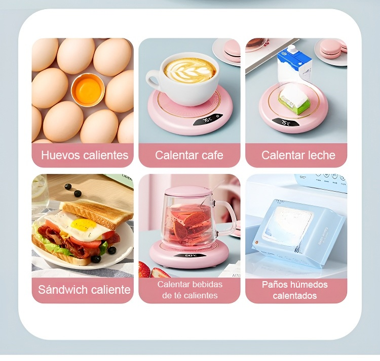 Regalo perfecto: estera calefactora para amantes del café