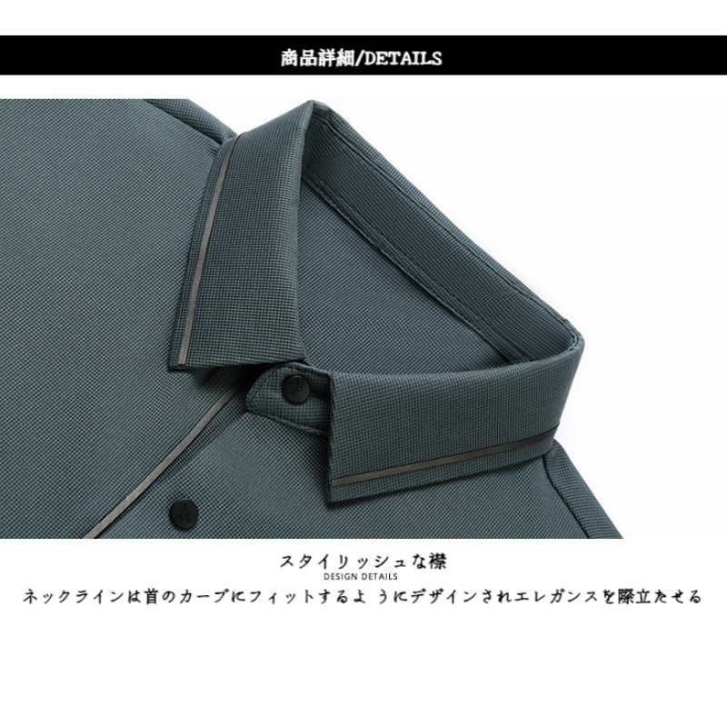 メンズパパ半袖Tシャツ ラペル メンズ 夏 ハーフスリーブ トップス カジュアル・ビジネス半袖Tシャツ