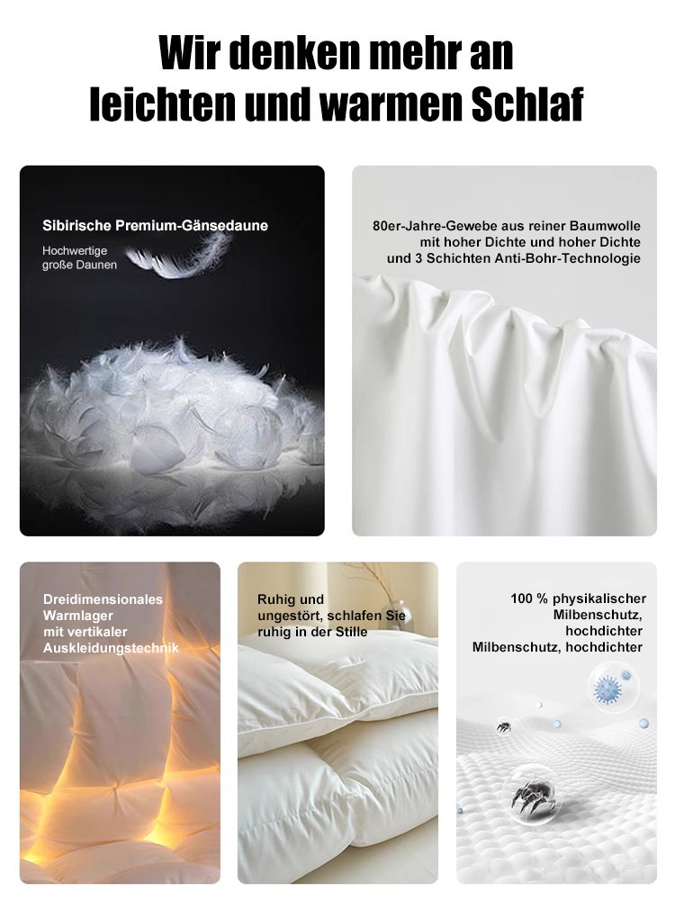 【Fünf-Sterne-Hotel-Edition】Luxuriöse Daunendecke