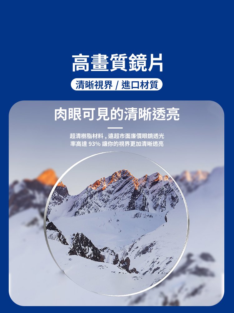 無框高畫質防藍光眼鏡