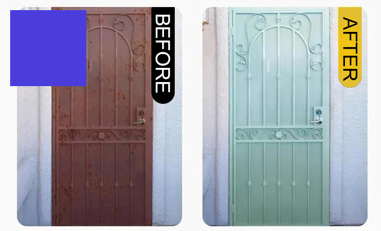 Silný ocelový odstraňovač rezi