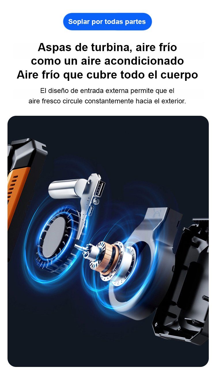 Solución portátil para mantener el cuerpo fresco