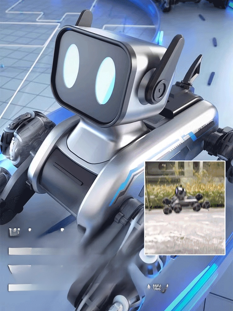 Eight-wheel stunt intelligent mechanical dog