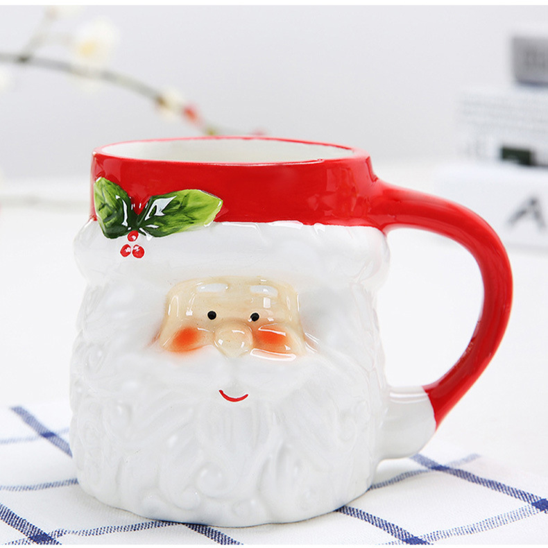 クリスマス・マグ 漫画の動物の陶磁器のコップ コーヒーマグ マグカップ