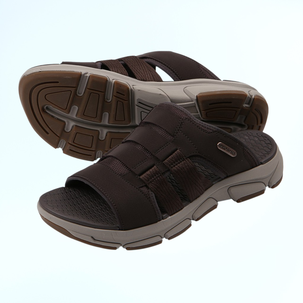 メンズ夏新作メンズ本革カジュアルソフト底滑り止めビーチシューズアウトドアウェアサンダル