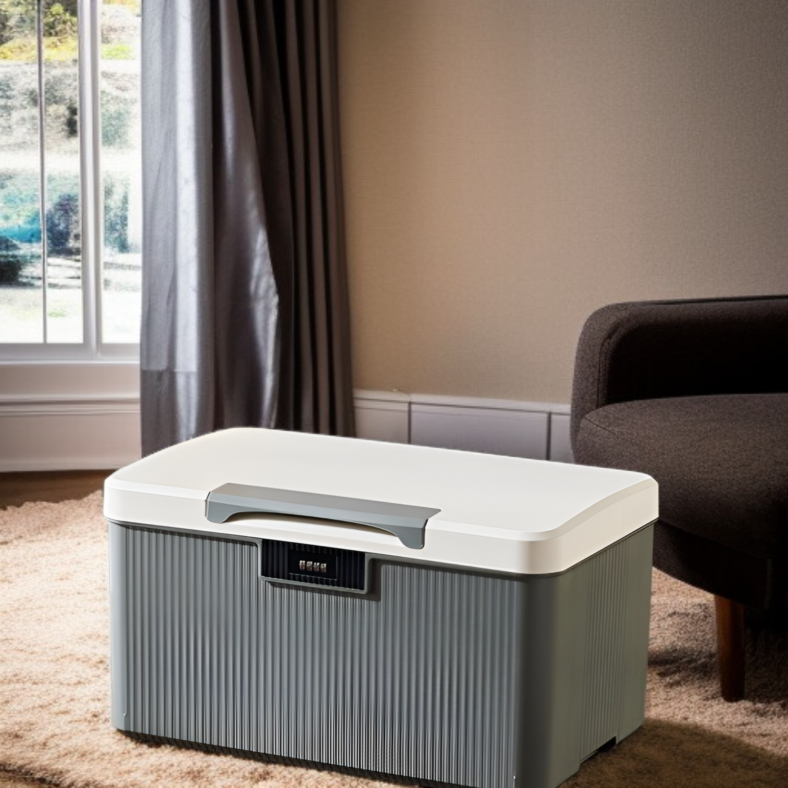 金庫 家庭用 小型 ダイヤル式 コンビネーションロック 収納ボックス 大容量2段式 9L 16L 38L ミニ金庫 プラスチック製 貯金箱 キャッシュ・重要書類・銀行カード 貴重品入れ