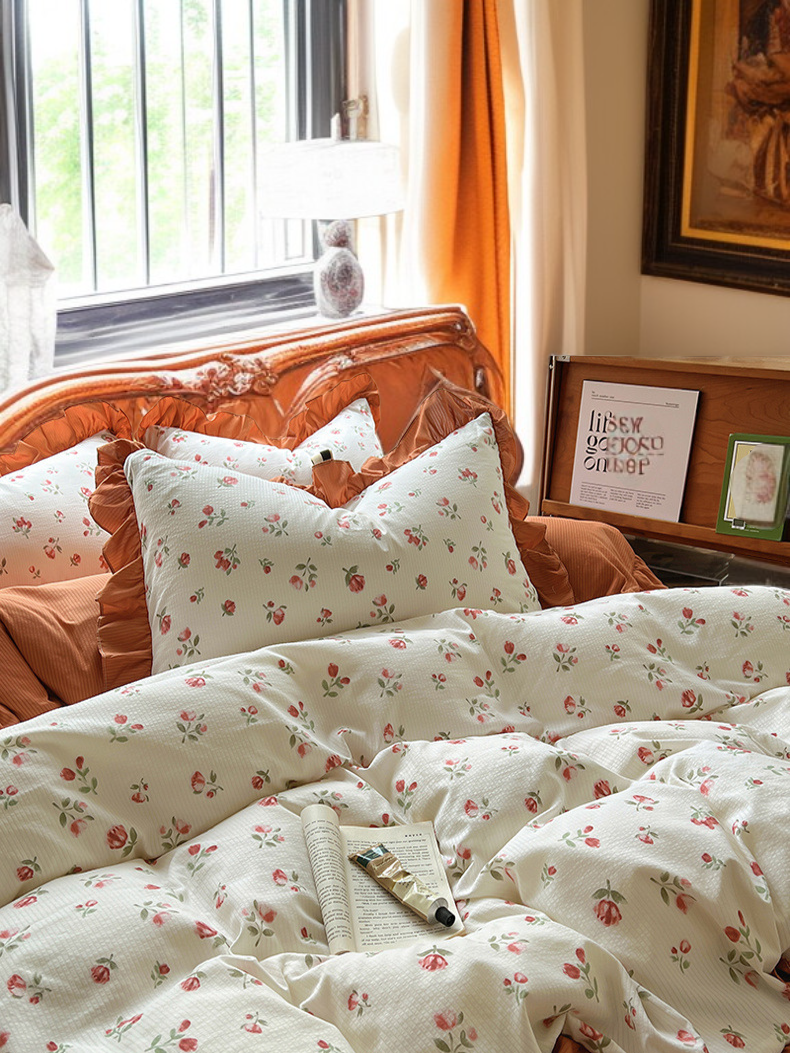 田園風床裙款四件式雲