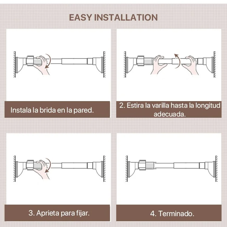 Perchero multifuncional alemán sin perforación.