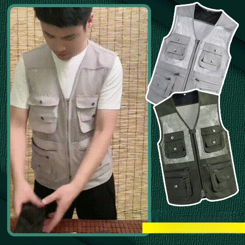 다 포켓 속건 조끼 남성 아웃도어 조끼