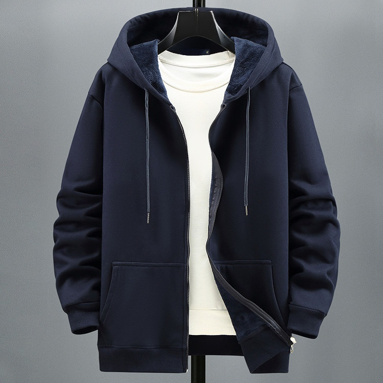 裏起毛ジップアップパーカー