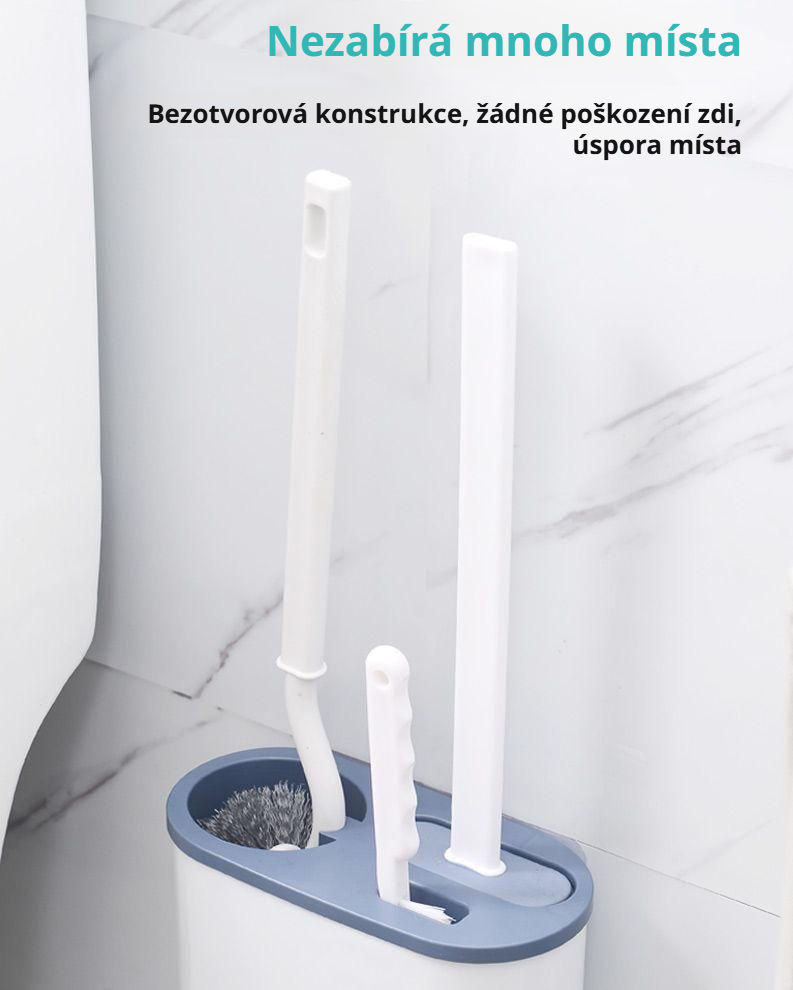 Jednoduchá montáž nástěnného kartáče na toaletu