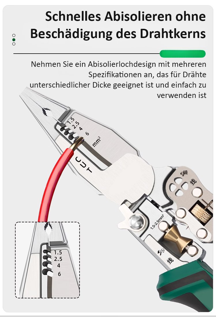 Scharfe Klingen für müheloses Kabelschneiden